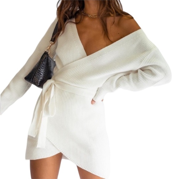 Princess Polly Dresses & Skirts - PRINCESS POLLY Phoenix Mini Sweater Dress Size XS —  NWT